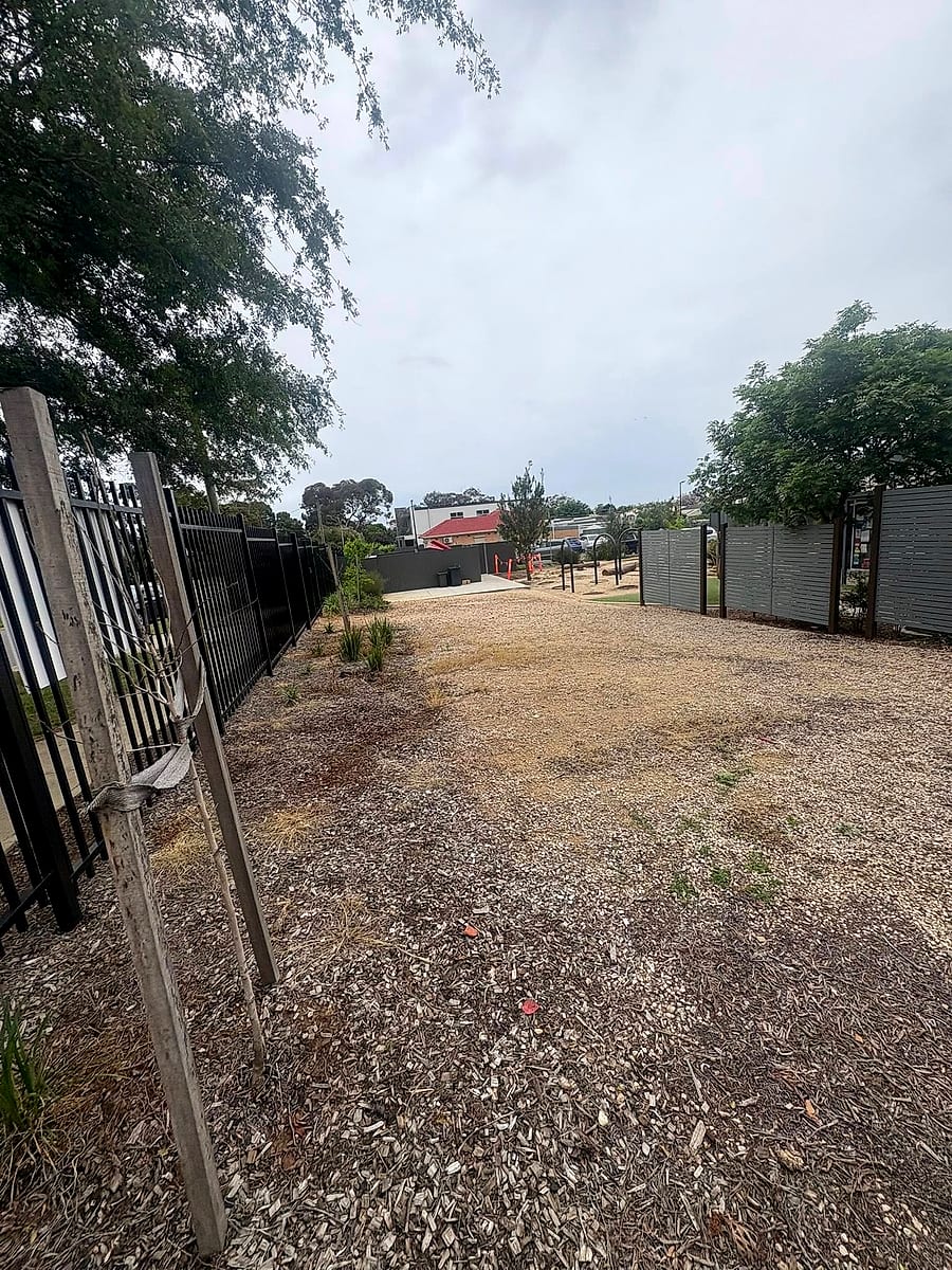 Site stripped and prepared for works